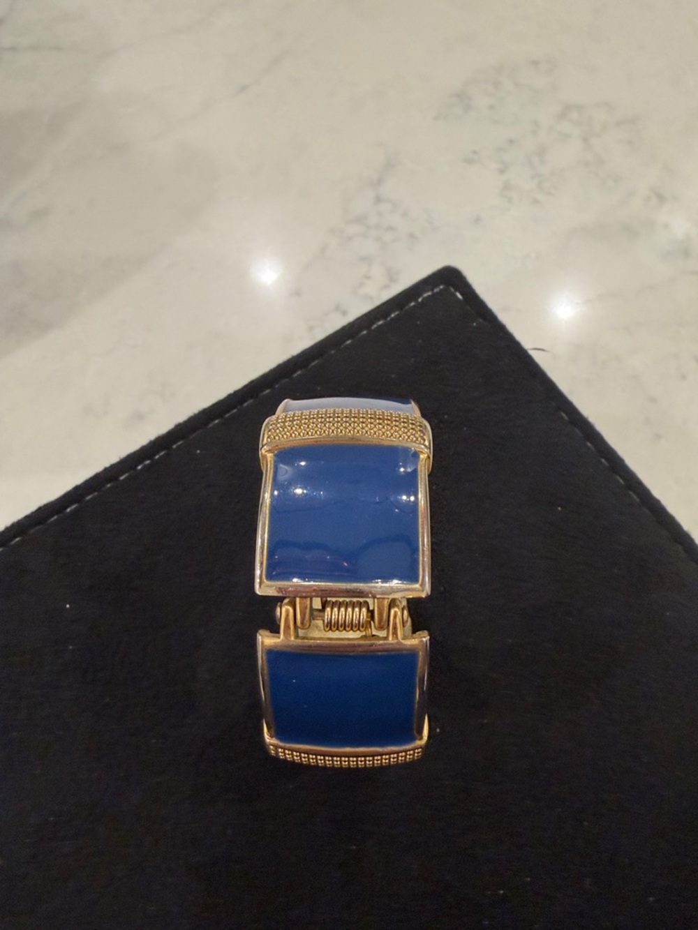 Chico's Blue Enamel and Gold-Tone Bracelet Duo - Picture 4 of 5